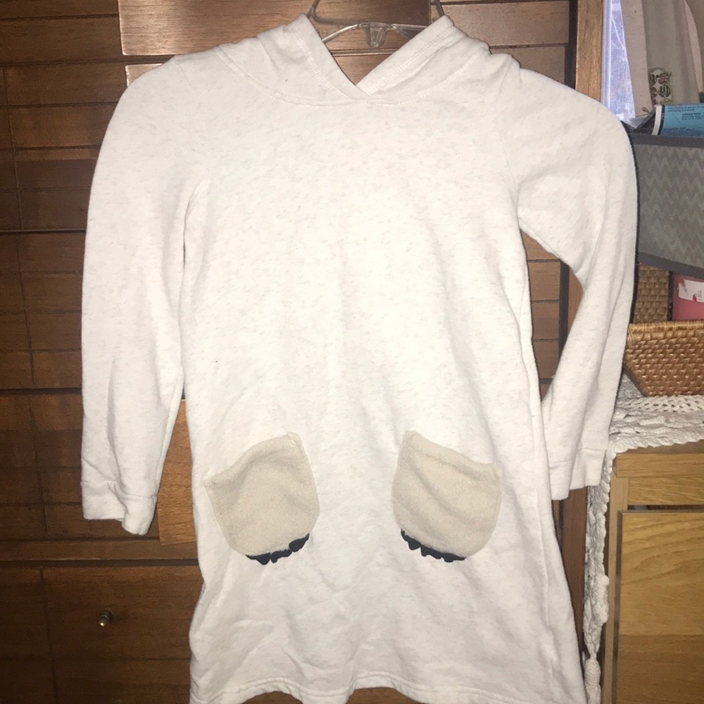 H & M bear hoodie dress